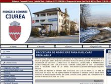 Tablet Screenshot of comunaciurea.ro